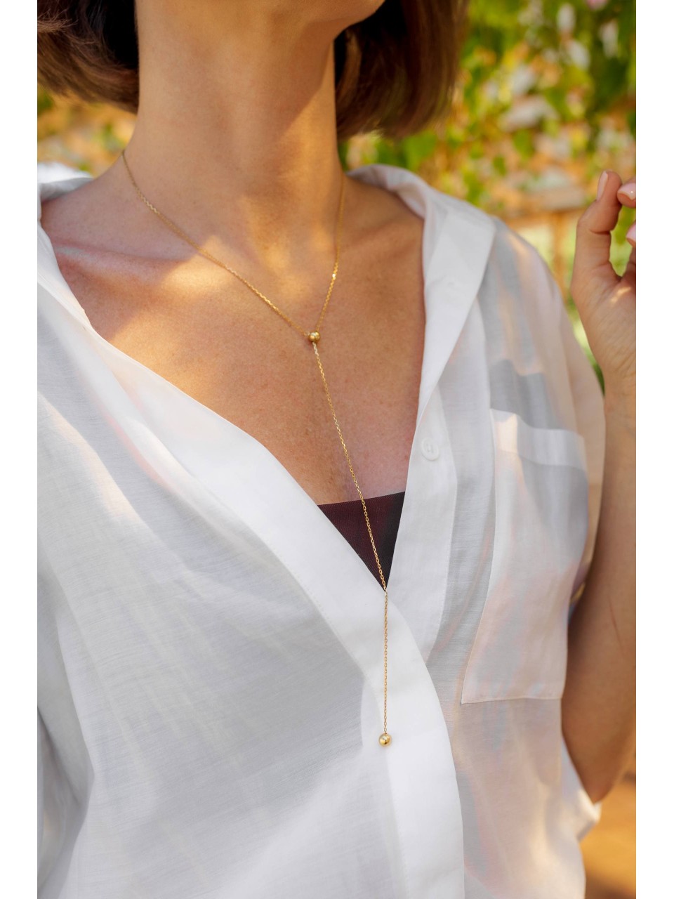 Кольє трансформер Кульки на один ланцюжок 2321-3 Кольє трансформер Кульки на один ланцюжок 2321-3