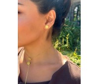 Сережки Монетки пусети при вушку пара Арт.2321-1 Сережки Монетки пусети при вушку пара Арт.2321-1